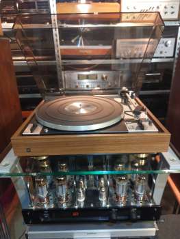 Preview: DUAL CS 601 belt drive großer Teller Holzzarge mit Audio Technica AT MG 35 V